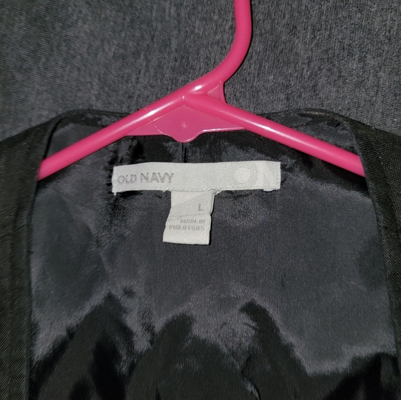 Old Navy Button Front Vest - Large - Black - Picture 2 of 5